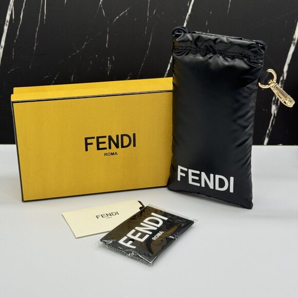 NEW FENDI SUNGLASSES HAVANA OVAL WOMEN EYEWEAR FENDI FE40140U 56N main image 5